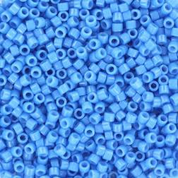 Krea Blå Glasperler Miyuki Delica Beads Duracoatdelphinium