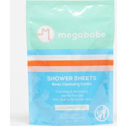 Megababe Cucumber Mint Shower Sheets 10 Wipes Pack of 1