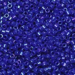 Krea Blå Glasperler Miyuki Delica Beads Luster Cobalt