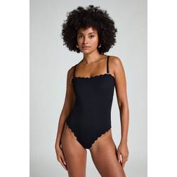Hunkemöller Badedragt Bandeau Scallop - Sort