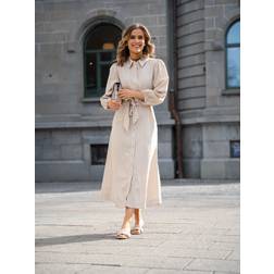 Y.A.S Kleid YASFLAXY - Ecru