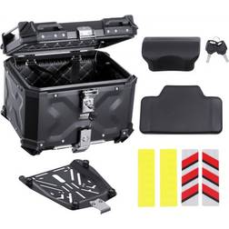 VEVOR Motorradkoffer Top Case Universal - Aluminium
