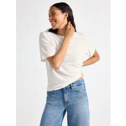 Lindex T-shirt In Linen Blend