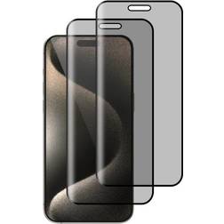 Simply Carbon Fiber Impact Series 2 Pack Privacy Screen Guard iPhone 16 Pro Max