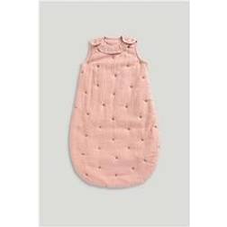 Mothercare 0-6 Months 2.5 Tog Muslin Sleeping Bag Pink