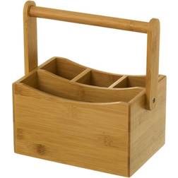 BigBuy Home Naturlig Bambu Bestickkorg 20 x 14 x 12 cm Bestickhållare