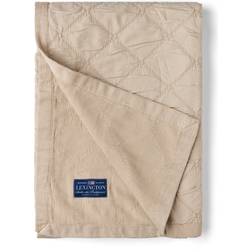 Lexington Signature Star Quiltet i Bomuld - Sengetæppe Beige