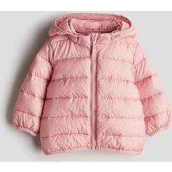 H&M Hooded Puffer Jacket - Pink