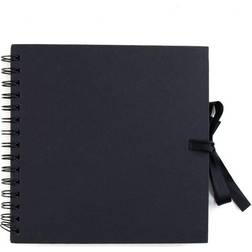 Hobbycraft Spiral Bound Black Scrapbook 12 x 12 Inches