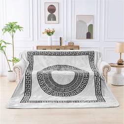 GC GAVENO CAVAILIA Apollo Greek Throw 200 x 240 Blankets Grey