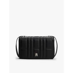 Tommy Hilfiger TH Monogram Quilted Crossbody Bag - Black