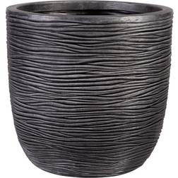 Strata Small Round Amalfi Pot - Black