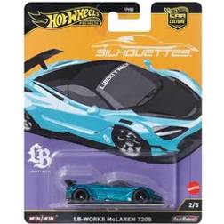 Hot Wheels McLaren 720S LB-Works Green Metallic Silhouettes Series Diecast Model Car