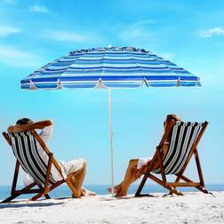 Cwy Strandparasol Aluminium Vippebar Terrasseparasol 243 cm