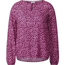 Cecil Gemusterte Bluse - Magenta Lacquer