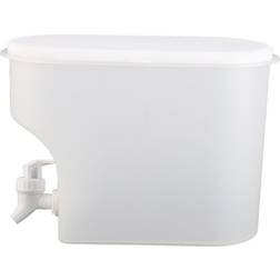 Tomtop Jms 3.5L White with Spigot Large Cover Beverage Dispenser