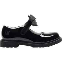 Lelli Kelly Miss LK Mia Bow Patent School Shoes - Black