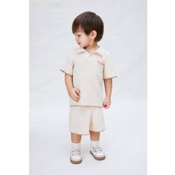 H&M Baby Beige 2-Piece Bouclé-Knit Set - Beige