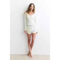 H&M Waffled Pyjamas - White