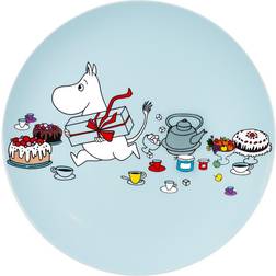 Rätt Start Moomin Picnic Flat Ø19.5 cm Light Blue Dinner Plate