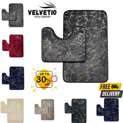 Gaveno Cavailia Luxury Glitter Bath Mat and Pedestal Set