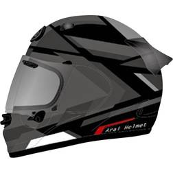 Arai Quantic Mosaic Helmet - Schwarz Erwachsene