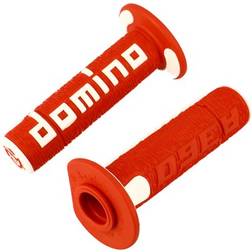 Domino Offroad Motorradgriff A360 - Rot/Weiß
