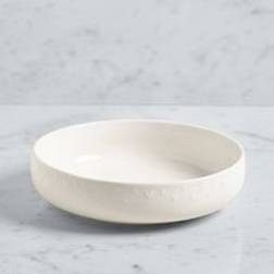 Dunelm Heart Embossed Pasta - White Serving Bowl