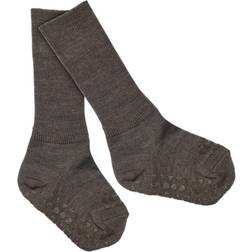 Go Baby Go Chestnut Non-Slip Strumpor I Merino - Ull