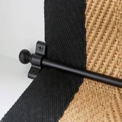 Dunelm Stair Rod With Ball Finials Matt Black