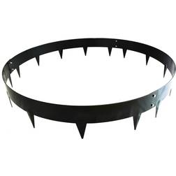 Garden Gear 90cm Black Metal Circular Border Edging 8 x 90 x 90cm