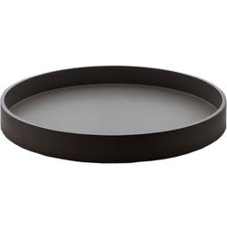Mojoo Matte Lacquered Decorative Ø30x4 cm Dark Grey Serving Tray 30cm