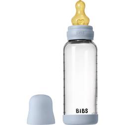 Bibs Baby Glass Bottle Round Latex Medium Flow 240 ml