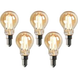 Luedd Set of 5 Smart E14 Led Bulbs P45 Gold 4.9W 470lm 1800-4000K