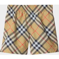 Burberry Check Swim Shorts - Beige