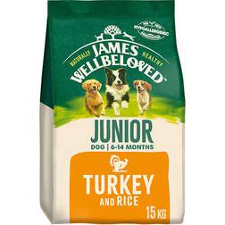 James Wellbeloved Junior Dry Dog Food Turkey & Rice 15kg