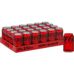 Coca-Cola Zero Sugar 24 x 330ml Cans 33cl 24pack