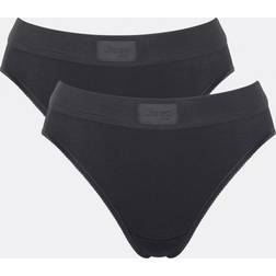 Sloggi Double Comfort T Tai 2P - Sort
