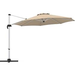 Costway Beige Rotating Outdoor Umbrella 325 cm 212 x 33 x 18 cm
