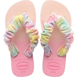 Havaianas Girls Fluffy Flip Flops - Pink