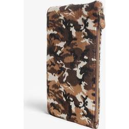 The Case Factory Medium Clutch Pony Military - White