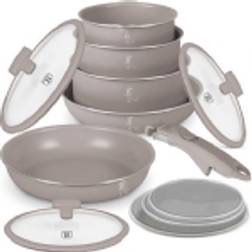 Berlinger Haus 12-Delt Titanium Grydesæt BH-8251 Taupe med låg