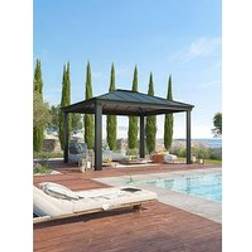 Canopia by Palram Dallas 12 x 14 Garden Gazebo Grey Premium Kit