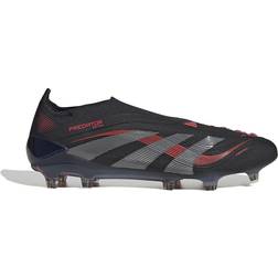 adidas Predator Elite Firm Ground Boots - Core Black/Grey Four/Lucid Red