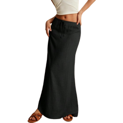 Shein Womens FloorLength Skirt Adjustable Waist Tie Cute Style Low Waist