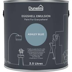 Dunelm Eggshell Emulsion Wall Paint, Radiator Paint Ashley Blue 2.5L