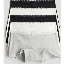 H&M Boxertrosa 5-Pack Bomull - Svart/Ljusgrå