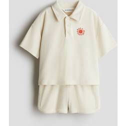 H&M 2-Delt Sett I Frotté - Beige