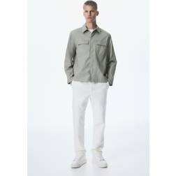H&M Utility Overshirt Regular Fit - Salviagrön