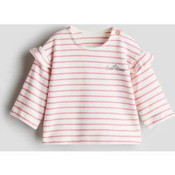 H&M Frill-Trimmed Top - Rosa